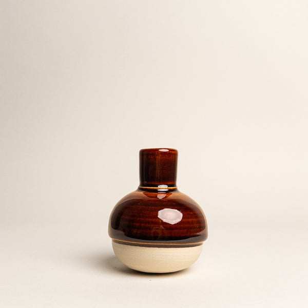Glazed Ceramic Kinetic Bud Vase