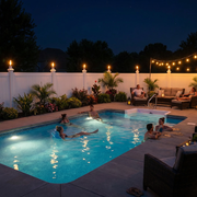 Outdoor Post Cap Torch Light