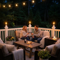Outdoor Post Cap Torch Light