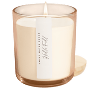 Hello Fall Soy Candle, Tinted Beige Glass Jar, 12 oz