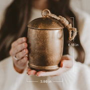 Antique Gold Bell Jar Holiday Soy Candle, 13.5 oz