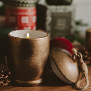 Antique Gold Bell Jar Holiday Soy Candle, 13.5 oz