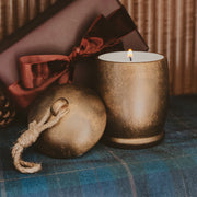 Antique Gold Bell Jar Holiday Soy Candle, 13.5 oz