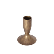 Antique Brass Iron Candleholders, Set of 3