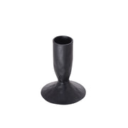 Matte Black Iron Taper Candleholders, Set of 3