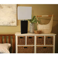Leather-Wrapped Column Table Lamp