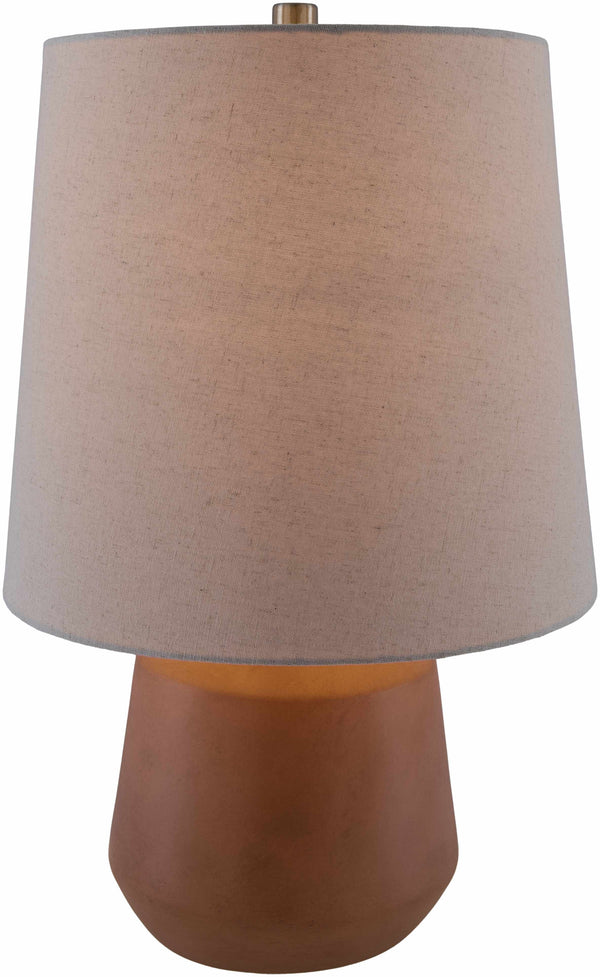 Matte Ceramic Terracotta Table Lamp
