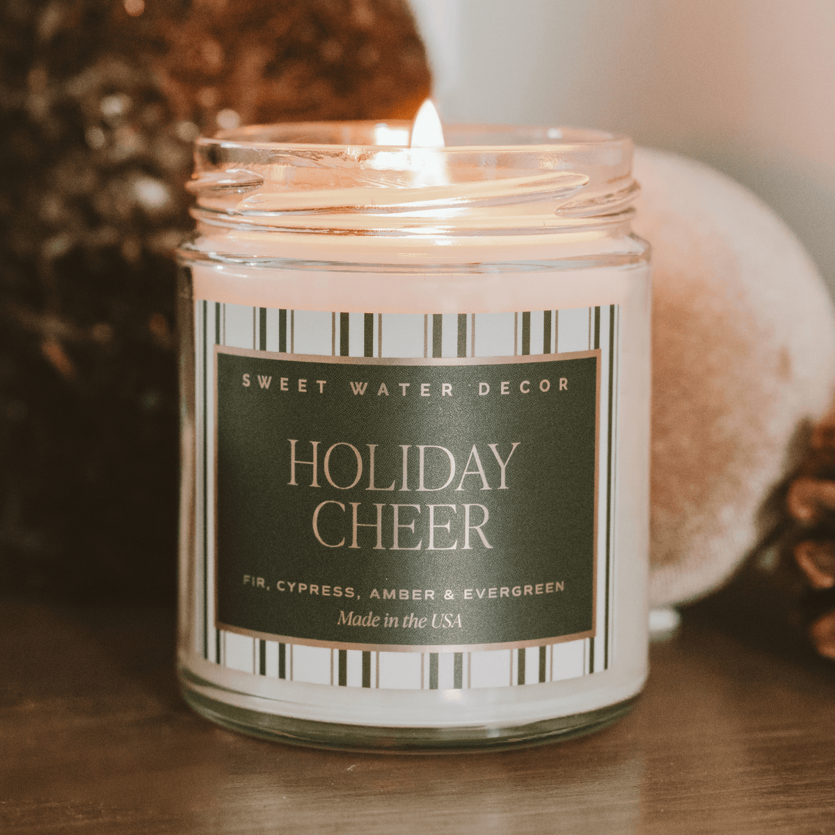 Holiday Cheer Fraser Fir Soy Candle, 9 oz