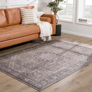 Sage Medallion Washable Area Rug