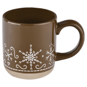 Brown Gingerbread Stoneware Coffee Mug, 14 oz