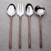 Copper-Handle Hostess Serving Set