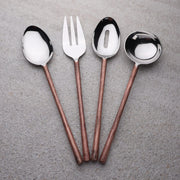 Copper-Handle Hostess Serving Set