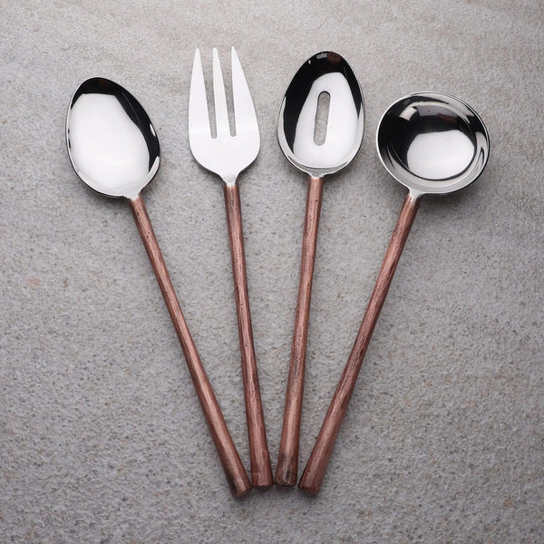 Copper-Handle Hostess Serving Set