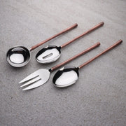 Copper-Handle Hostess Serving Set
