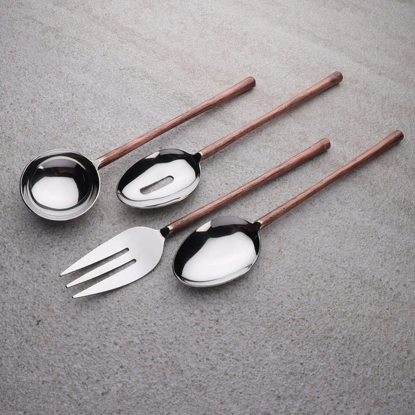 Copper-Handle Hostess Serving Set