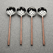 Copper-Finish Perforated Olive Spoon Set