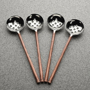 Copper-Finish Perforated Olive Spoon Set