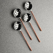 Copper-Finish Perforated Olive Spoon Set