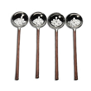 Copper-Finish Perforated Olive Spoon Set