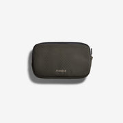 Water-Resistant Grid-Weave Zip Pouch