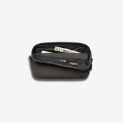 Water-Resistant Grid-Weave Zip Pouch