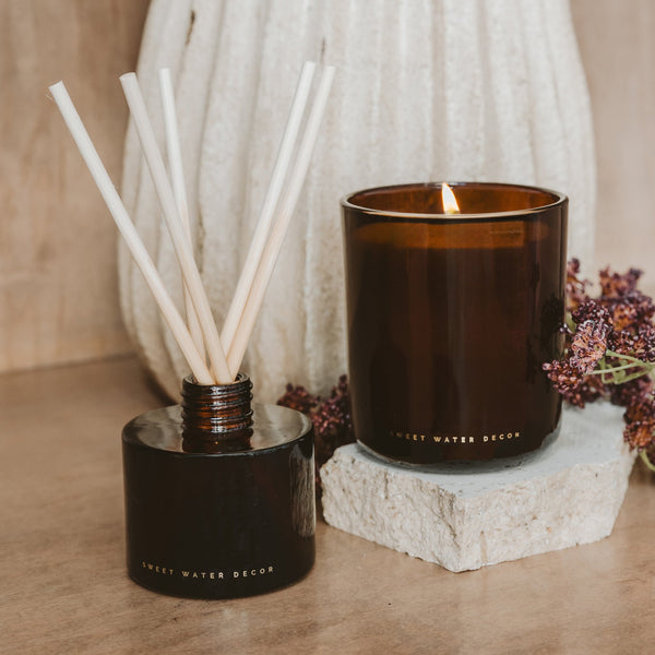 Pumpkin Spice Reed Diffuser in Amber Glass, 3.5 oz