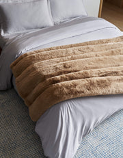 Channel Faux Fur Cuddle Blanket