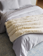 Channel Faux Fur Cuddle Blanket