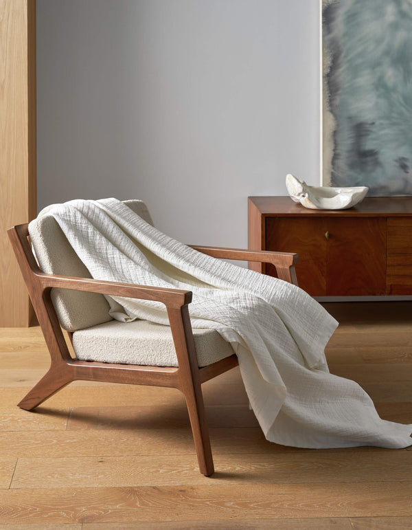 Cotton Grid Matelasse Blanket