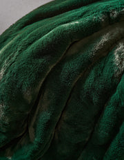 Channel Faux Fur Cuddle Blanket