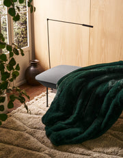 Channel Faux Fur Cuddle Blanket