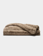Channel Faux Fur Cuddle Blanket