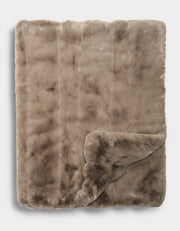 Channel Faux Fur Cuddle Blanket