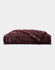 Bubble Textured Faux Fur Blanket