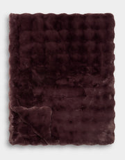 Bubble Textured Faux Fur Blanket