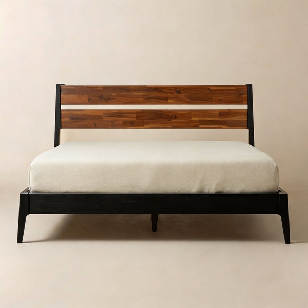 Callisto Solid Wood Bed Frame and Nightstand