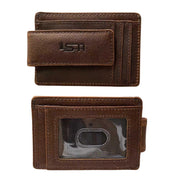 Full-Grain Leather Magnetic Money Clip Wallet