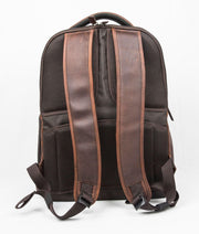 Full-Grain Leather Laptop Backpack