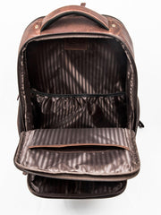 Full-Grain Leather Laptop Backpack