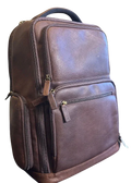 Full-Grain Leather Laptop Backpack