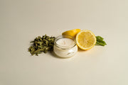 Close-up of handmade construction and surface detail — Herb & Citrus Hand-Poured Soy Candle