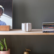 Wrap Candle / Planter styled on a table with linen and ceramics