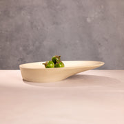 Asymmetric Matte Centerpiece Bowl — alternate angle showing full form