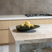 Asymmetric Matte Centerpiece Bowl — interior bowl detail showing depth and grain