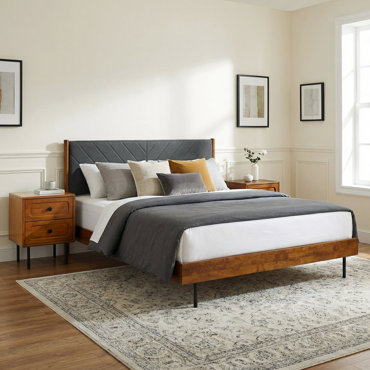 The bed that anchors a room without trying