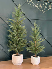 Artificial Evergreen Cedar Tree, 3 ft