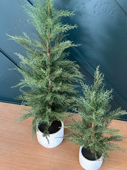 Artificial Evergreen Cedar Tree, 3 ft