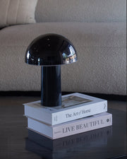 Dome-Shade Cordless Portable Table Lamp