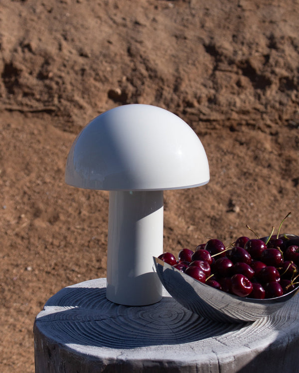 Dome-Shade Cordless Portable Table Lamp