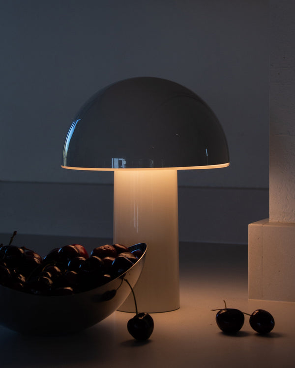 Dome-Shade Cordless Portable Table Lamp